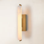 Elegant Alabaster Single Wall Sconce - 19 inches High