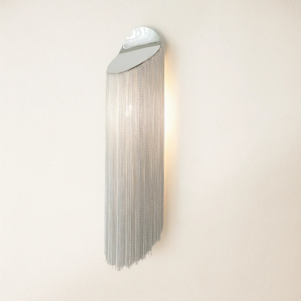 26-Inch Decorative Chain Tassel Wall Sconce