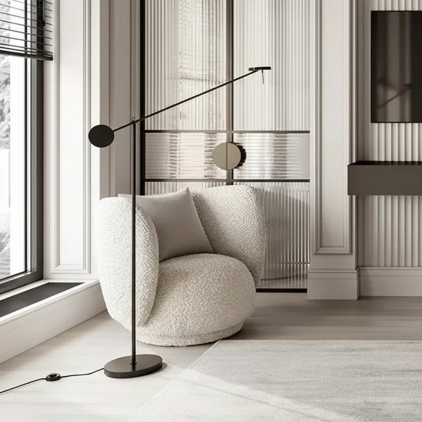 Adjustable Disc Shade LED Floor Lamp