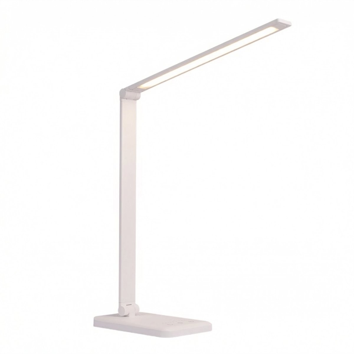 Adjustable LED Desk Lamp with Wireless Charging Pad, 15 inches