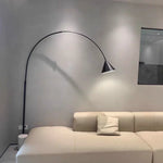 Arched Floor Lamp with Stone Plinth Base
