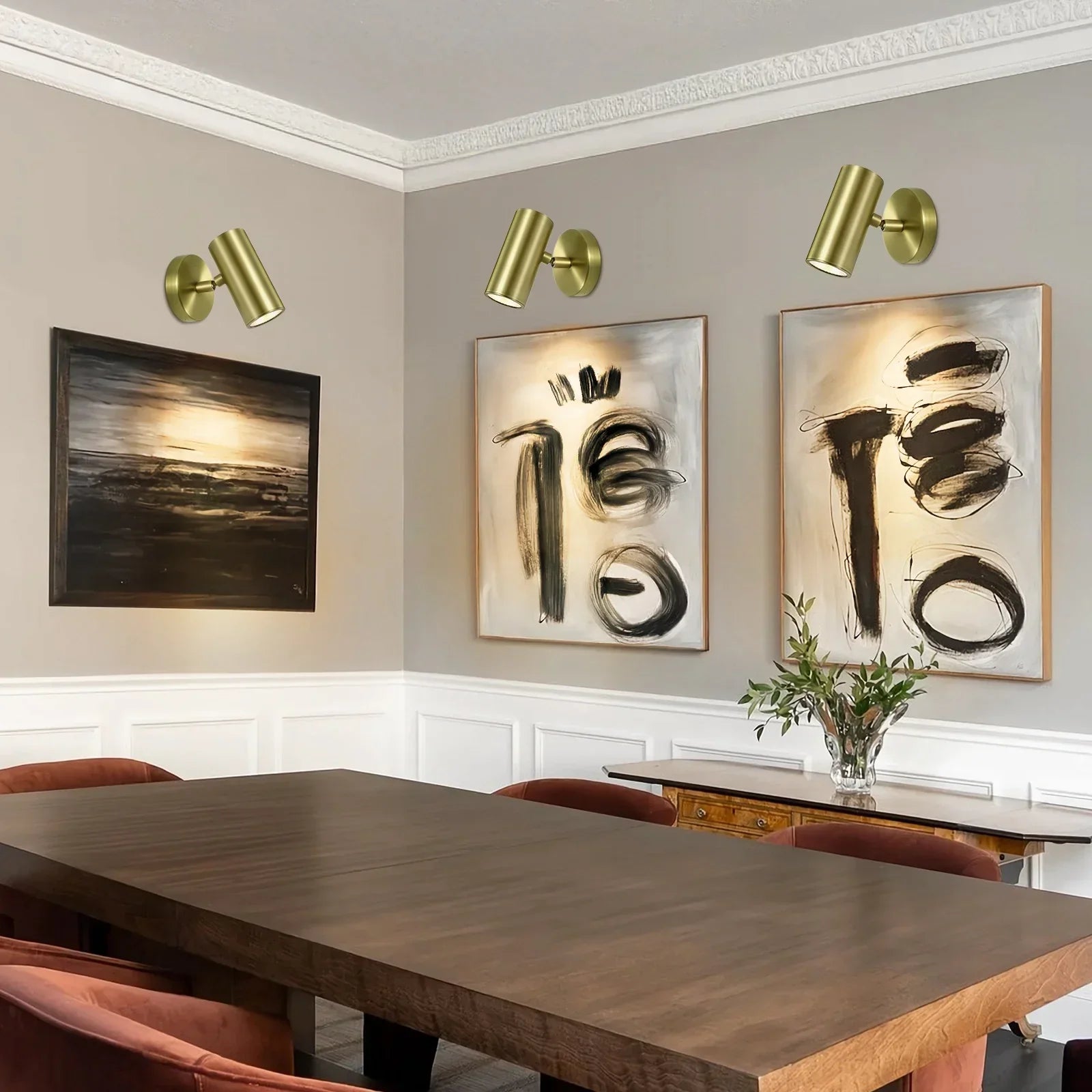 Adjustable Picture Spotlight Wall Sconce - 6 Inches