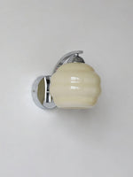 Art Deco Glass Wall Sconce, 6-Inch E26 Vintage Wall Light