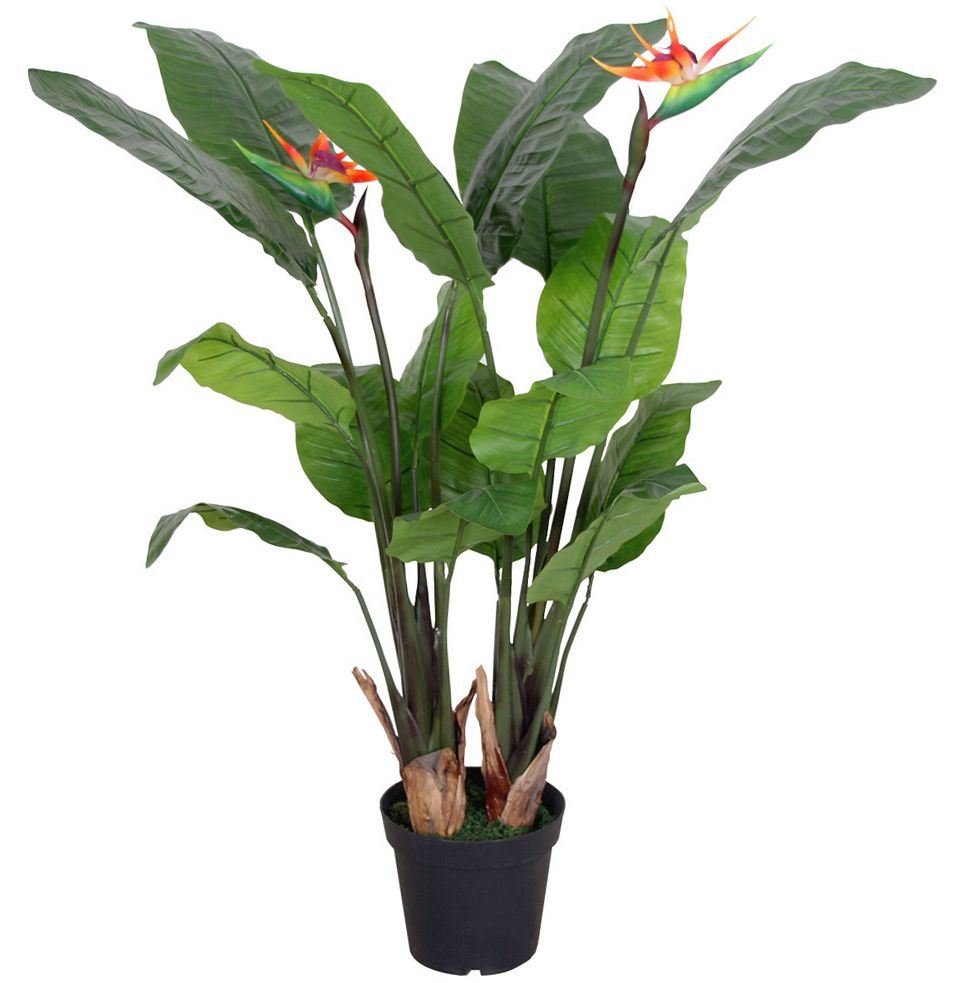 Artificial Paradise Plant 120cm – Realistic Indoor Fake Tropical Plant with Weighted Pot