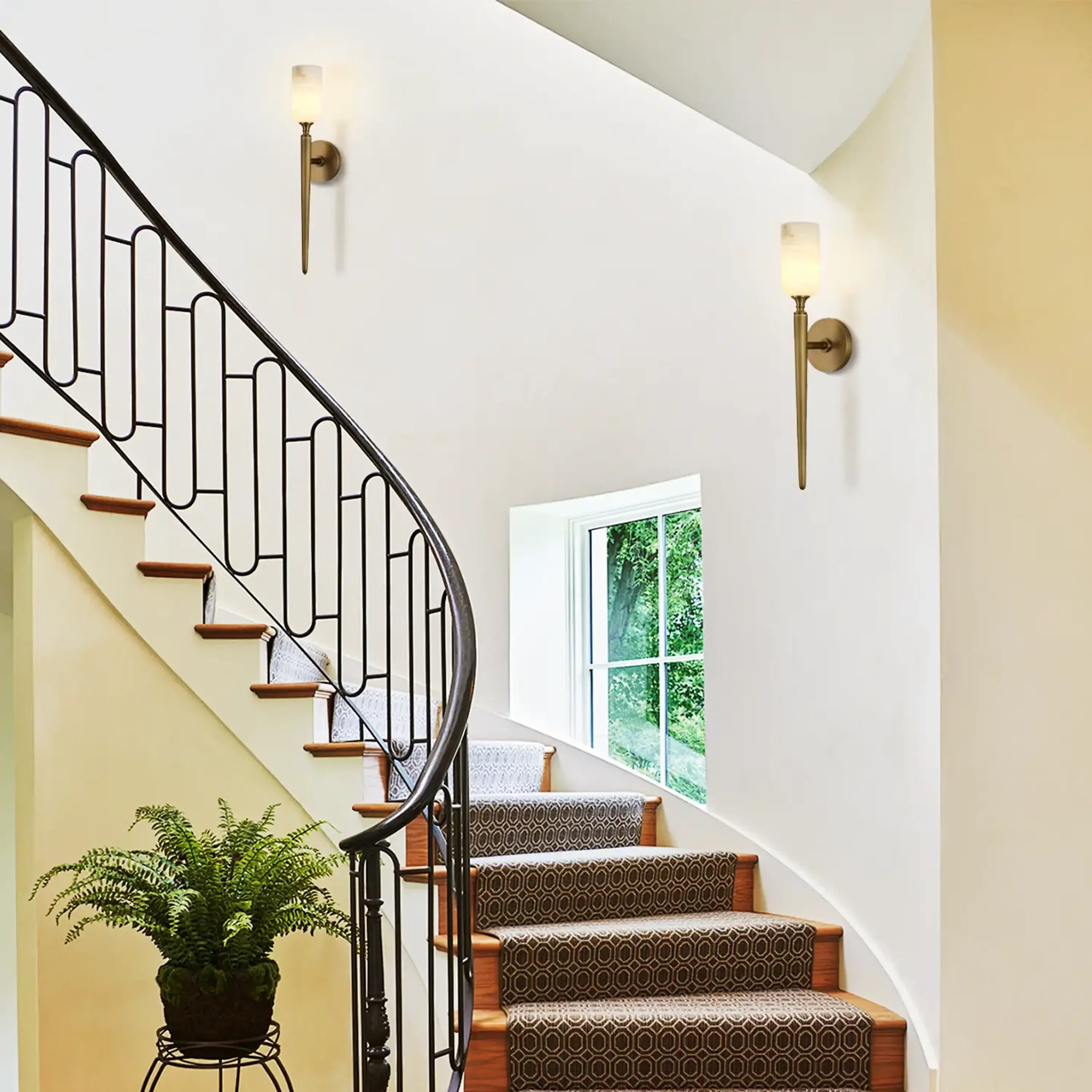 Elegant 1-Light Wall Sconce - 22 inches High