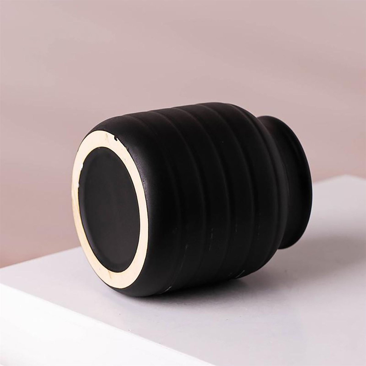 Black Ceramic Plant Pot Planter – 14cm, Indoor Use