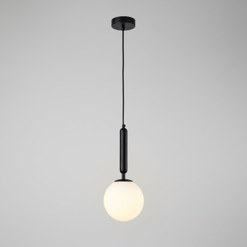 black-glass-globe-pendant-light-fixture-nordic-style-12-inches