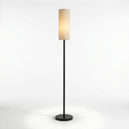 Contemporary Floor Lamp with Fabric Shade, Adjustable Height1