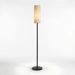 Contemporary Floor Lamp with Fabric Shade, Adjustable Height