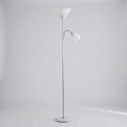 Contemporary Metal Double-Head Floor Lamp with Adjustable Height2