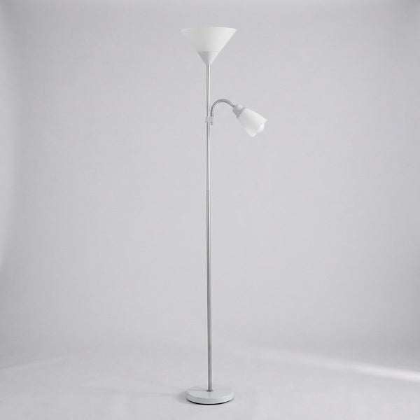 Contemporary Metal Double-Head Floor Lamp with Adjustable Height2