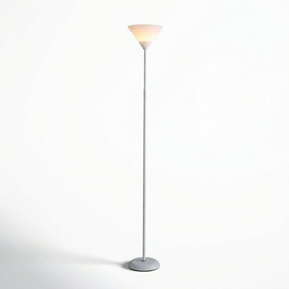 Contemporary Metal Torchiere Floor Lamp with Adjustable Brightness2