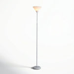 Contemporary Metal Torchiere Floor Lamp with Adjustable Brightness