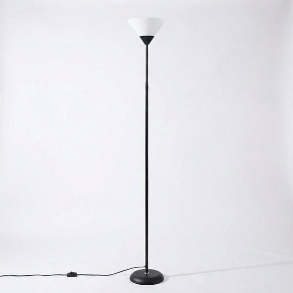Contemporary Metal Torchiere Floor Lamp with Adjustable Brightness1