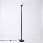 Contemporary Metal Torchiere Floor Lamp with Adjustable Brightness