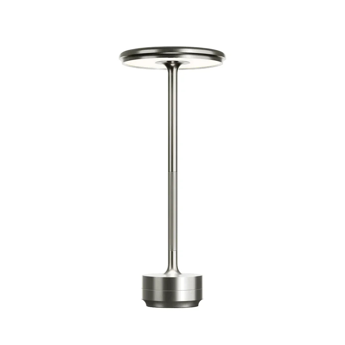 Cordless Adjustable Table Lamp, Dimmable Aluminum Wireless Light