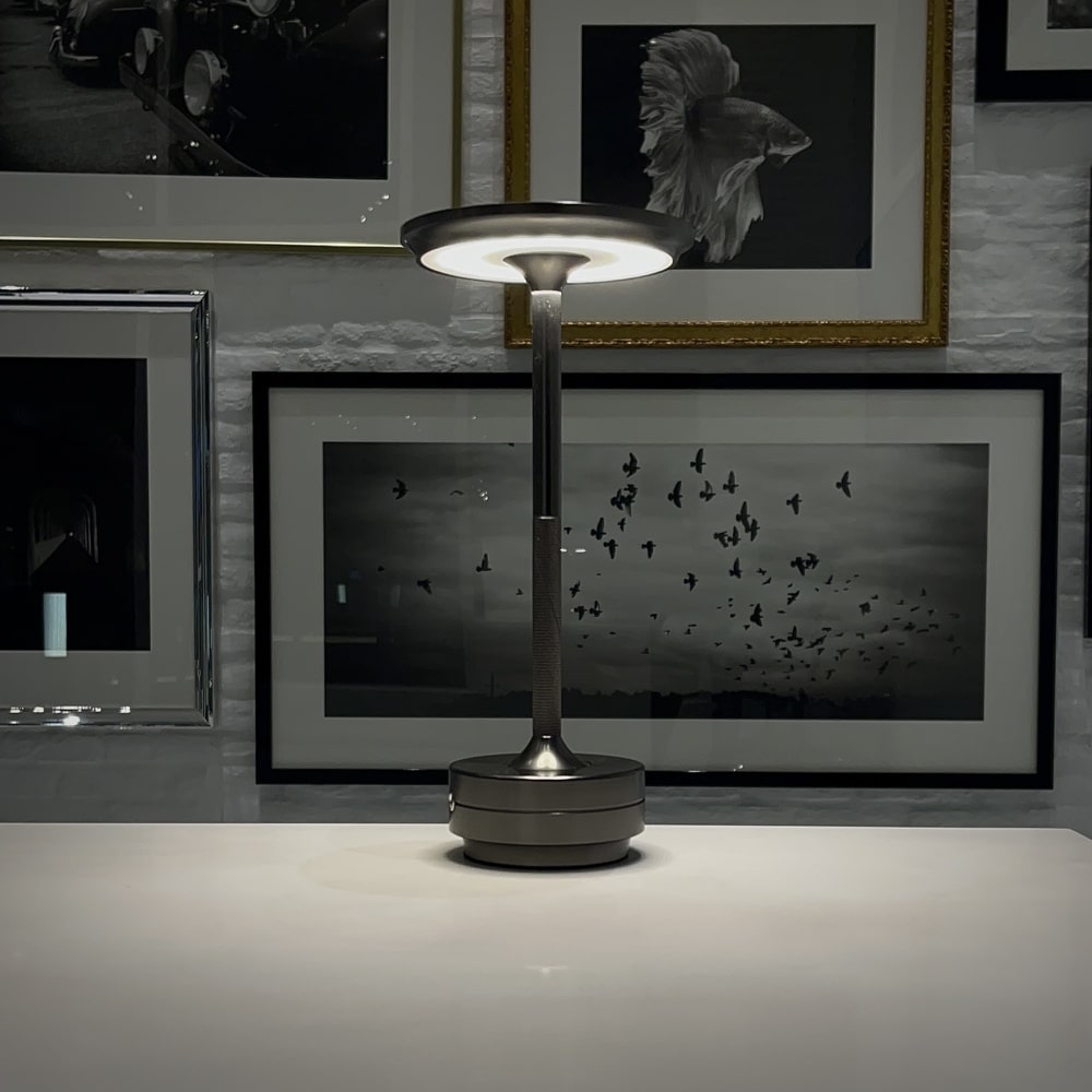 Cordless Aluminium LED Table Lamp with Touch Dimming