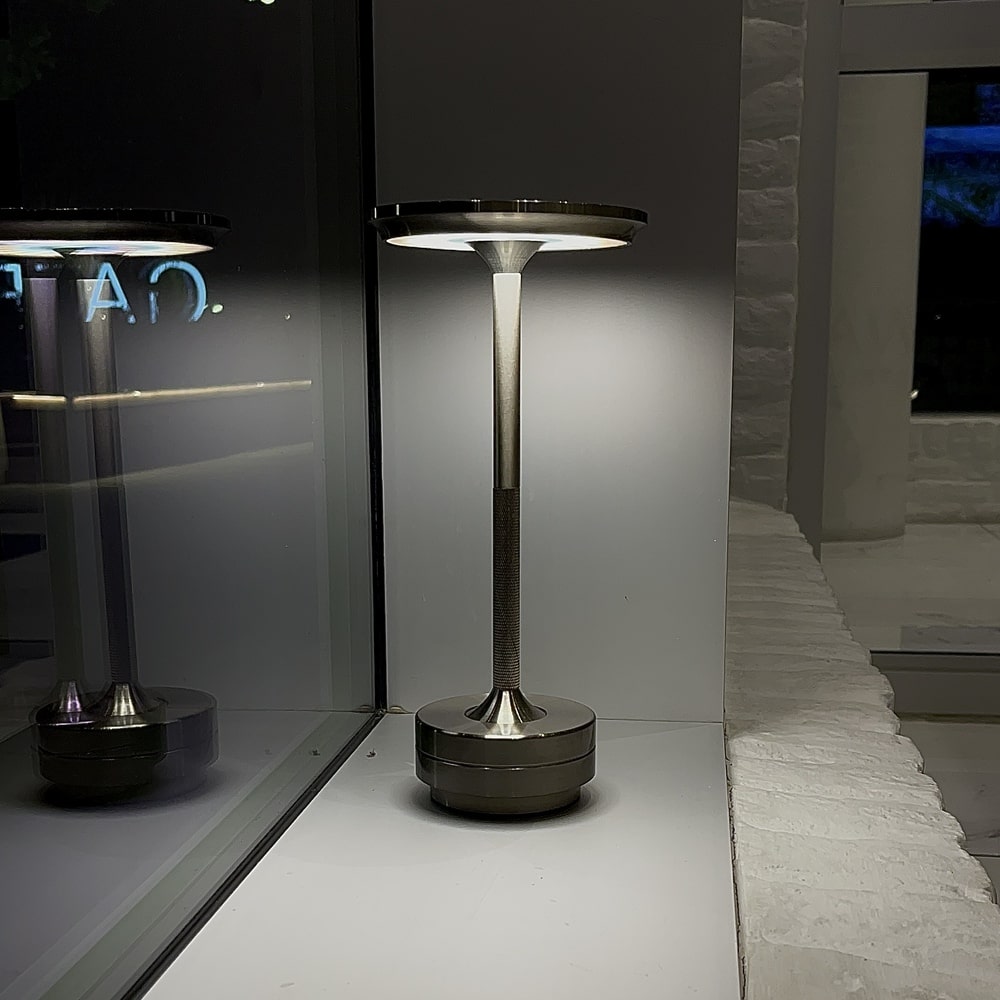Cordless Aluminium LED Table Lamp with Touch Dimming