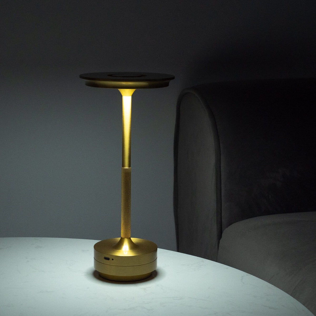 Cordless Aluminium LED Table Lamp with Touch Dimming