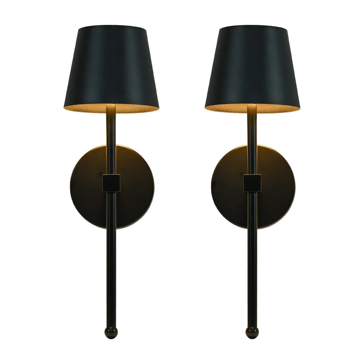 Cordless Wall Sconces, Set of 2 | Wireless Touch & Remote Control Lights