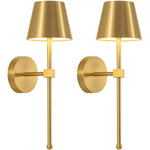 Cordless Wall Sconces, Set of 2 | Wireless Touch & Remote Control Lights