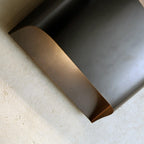 Curved Brass LED Wall Light Fixture - Single Bulb, Modern Design