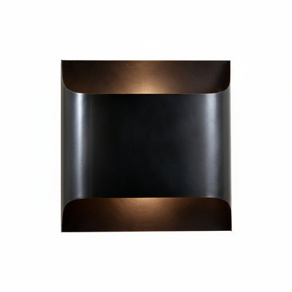 Curved Brass LED Wall Light Fixture - Single Bulb, Modern Design6