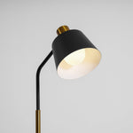 Mid Century Modern Adjustable Floor Lamp with Metal Shade
