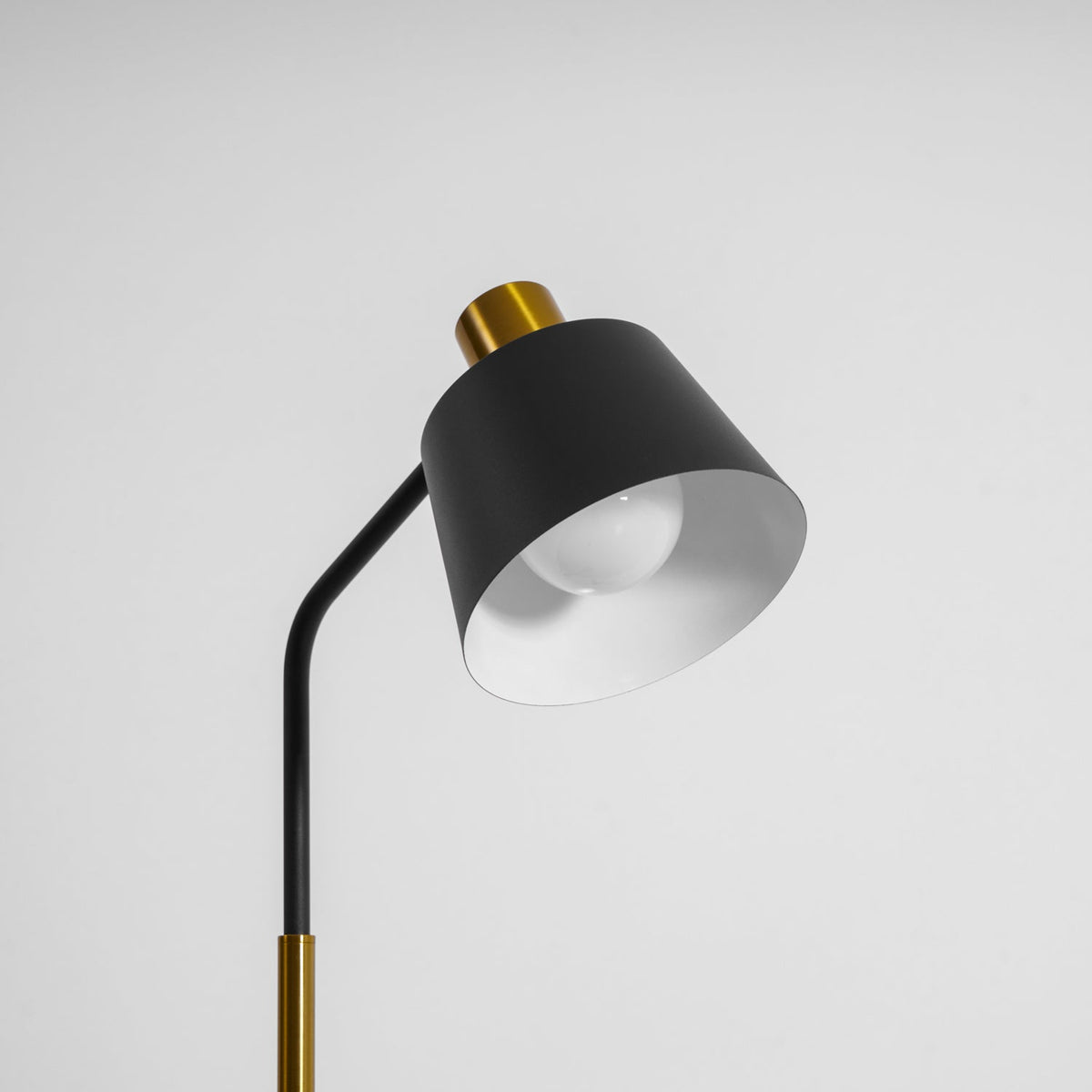 Mid Century Modern Adjustable Floor Lamp with Metal Shade