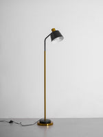 Mid Century Modern Adjustable Floor Lamp with Metal Shade