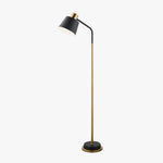 Mid Century Modern Adjustable Floor Lamp with Metal Shade