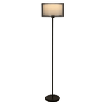 Fabric Diffuser Mesh Floor Lamp - Modern Design, 60 inches Tall