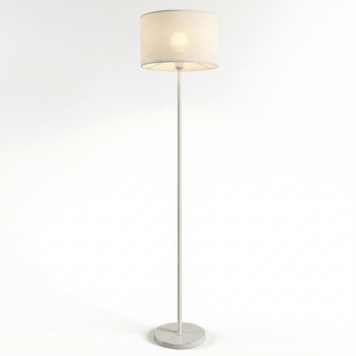 Fabric Diffuser Mesh Floor Lamp - Modern Design, 60 inches Tall