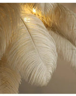 Feather Shade Floor Lamp