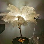 Feather Shade Floor Lamp