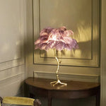 Feather Shade Floor Lamp