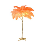Feather Shade Floor Lamp