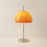 Glass Mushroom-Shaped Table Lamp with Modern Design, 12 Inches Tall
