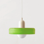 Glass Pendant Light Fixture with Vertical Stem Design