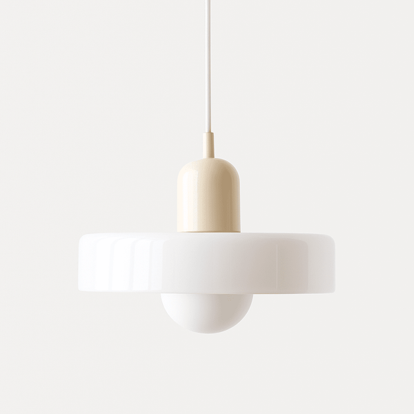 Glass Pendant Light Fixture with Vertical Stem Design9