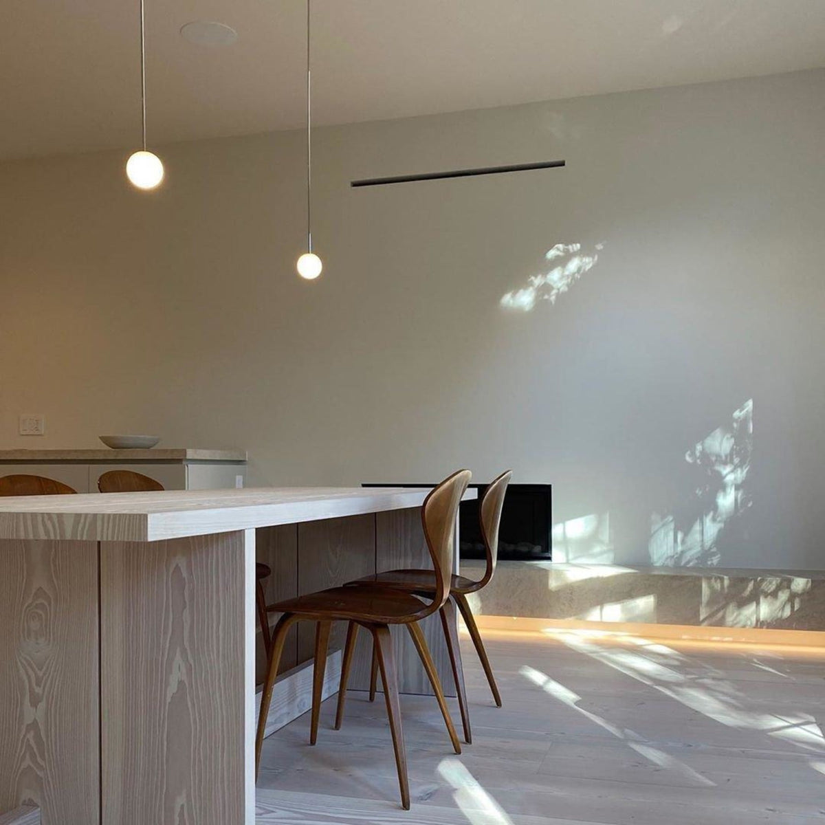Glossy Glass LED Pendant Light