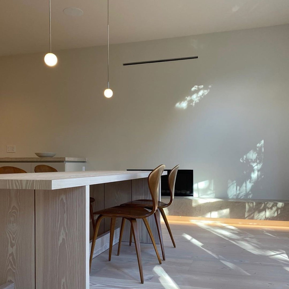 Glossy Glass LED Pendant Light