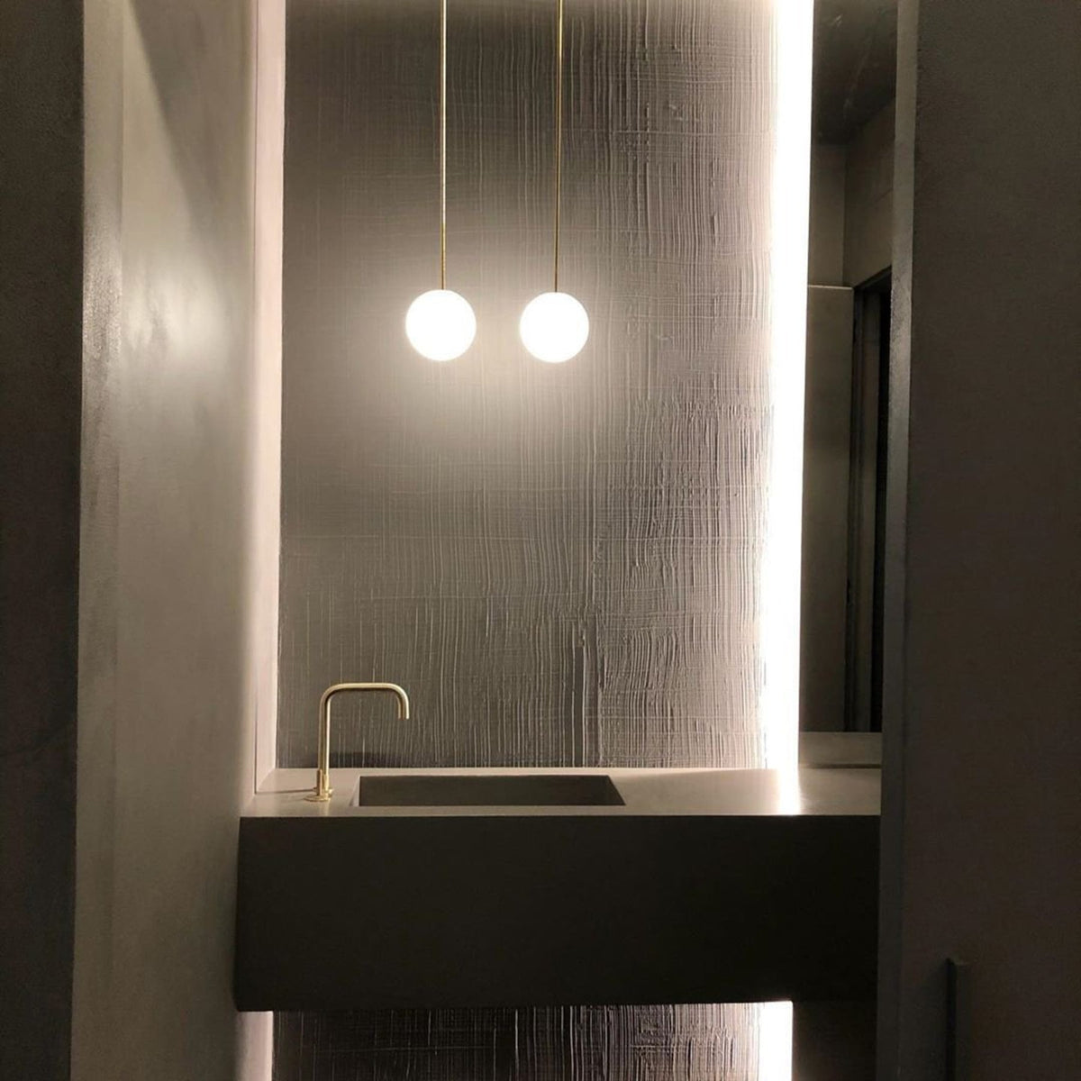 Glossy Glass LED Pendant Light