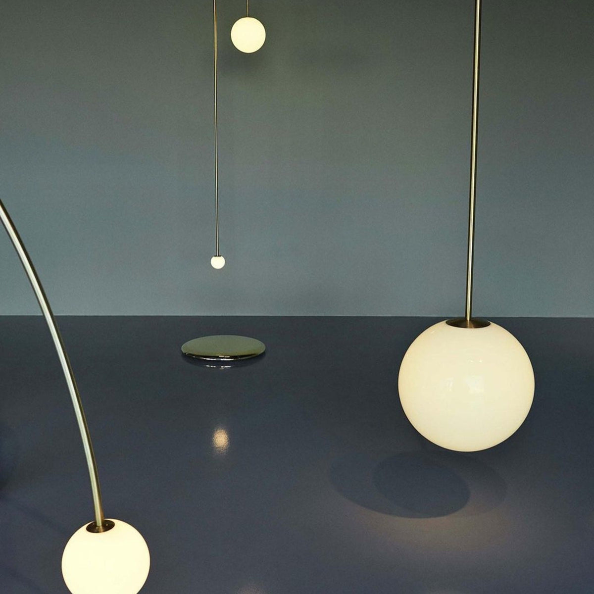 Glossy Glass LED Pendant Light