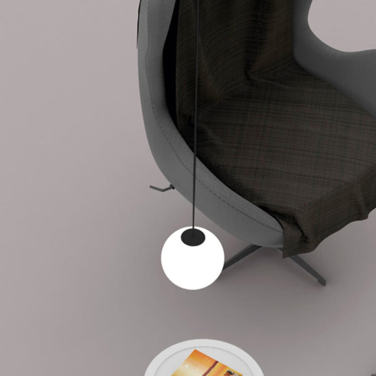 Glossy Glass LED Pendant Light