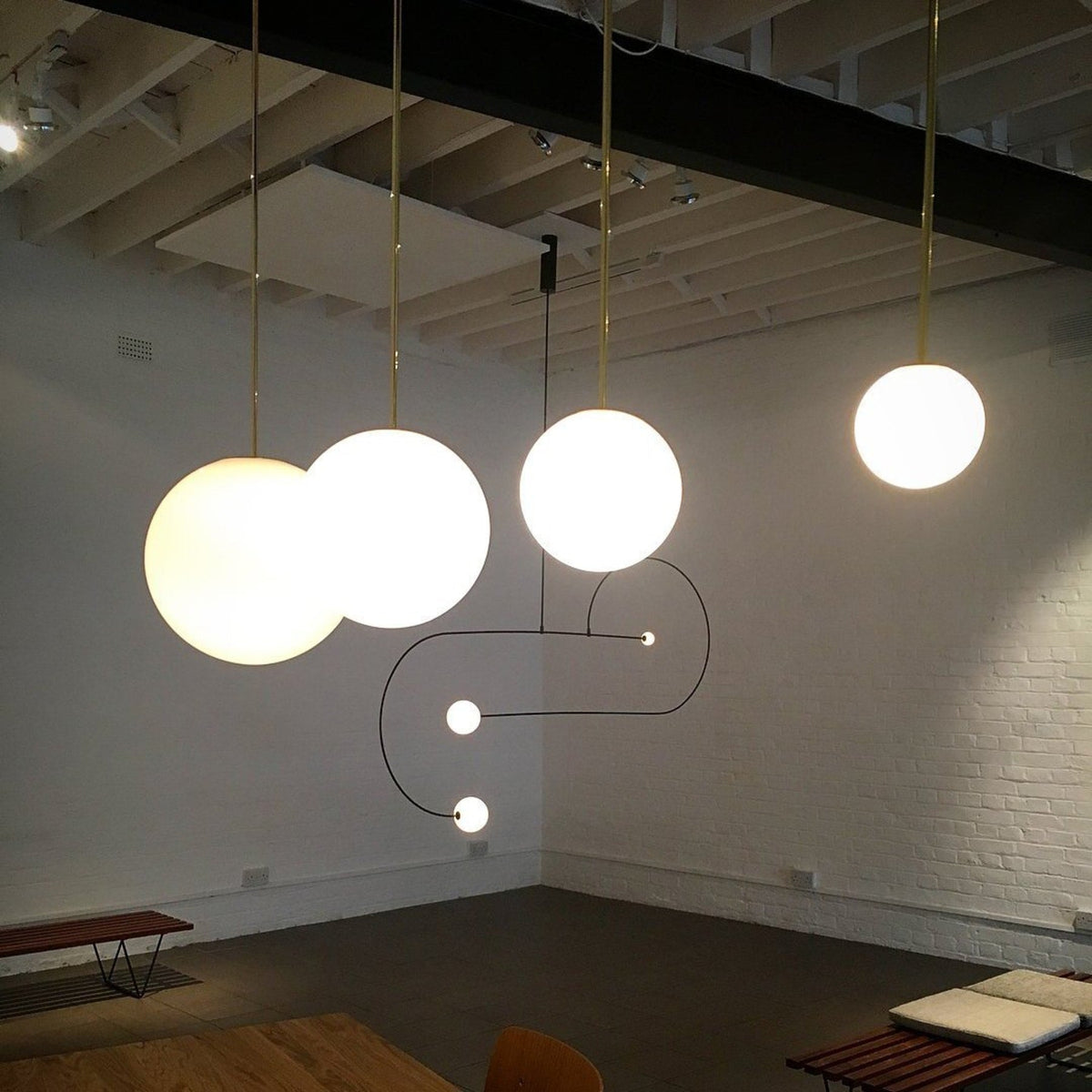 Glossy Glass LED Pendant Light
