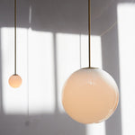 Glossy Glass LED Pendant Light