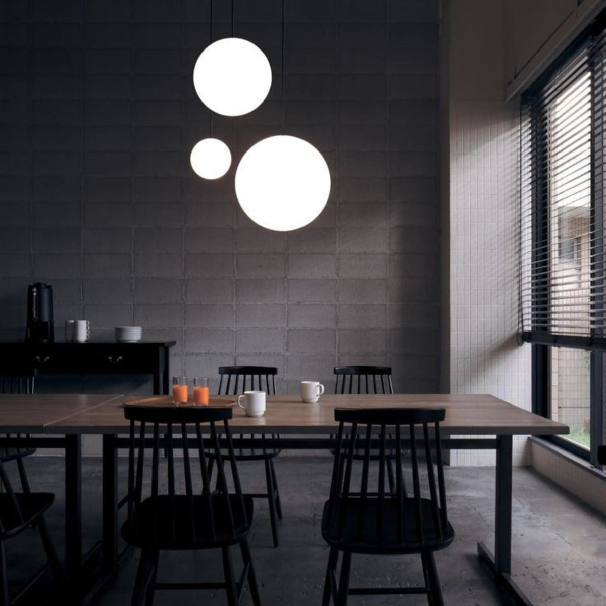 Glossy Glass LED Pendant Light