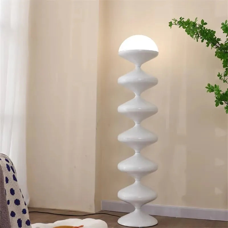 Gourd-Shaped Glass Floor Lamp