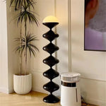 Gourd-Shaped Glass Floor Lamp